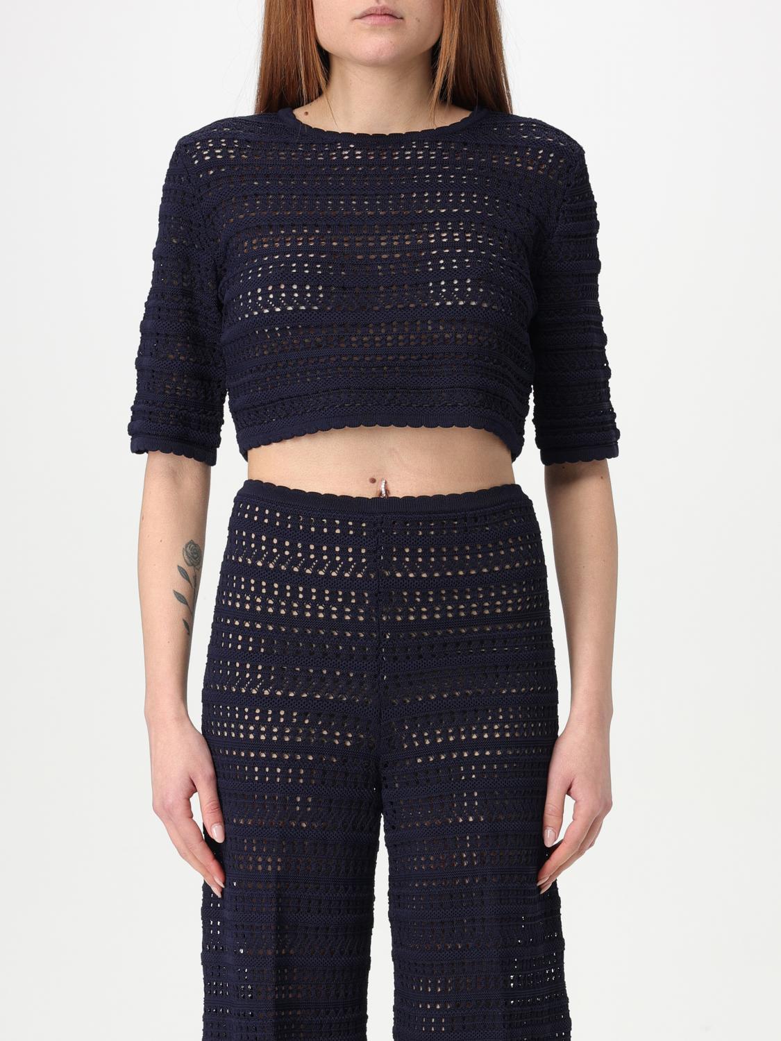 Shop Twinset Top Woman Color Blue