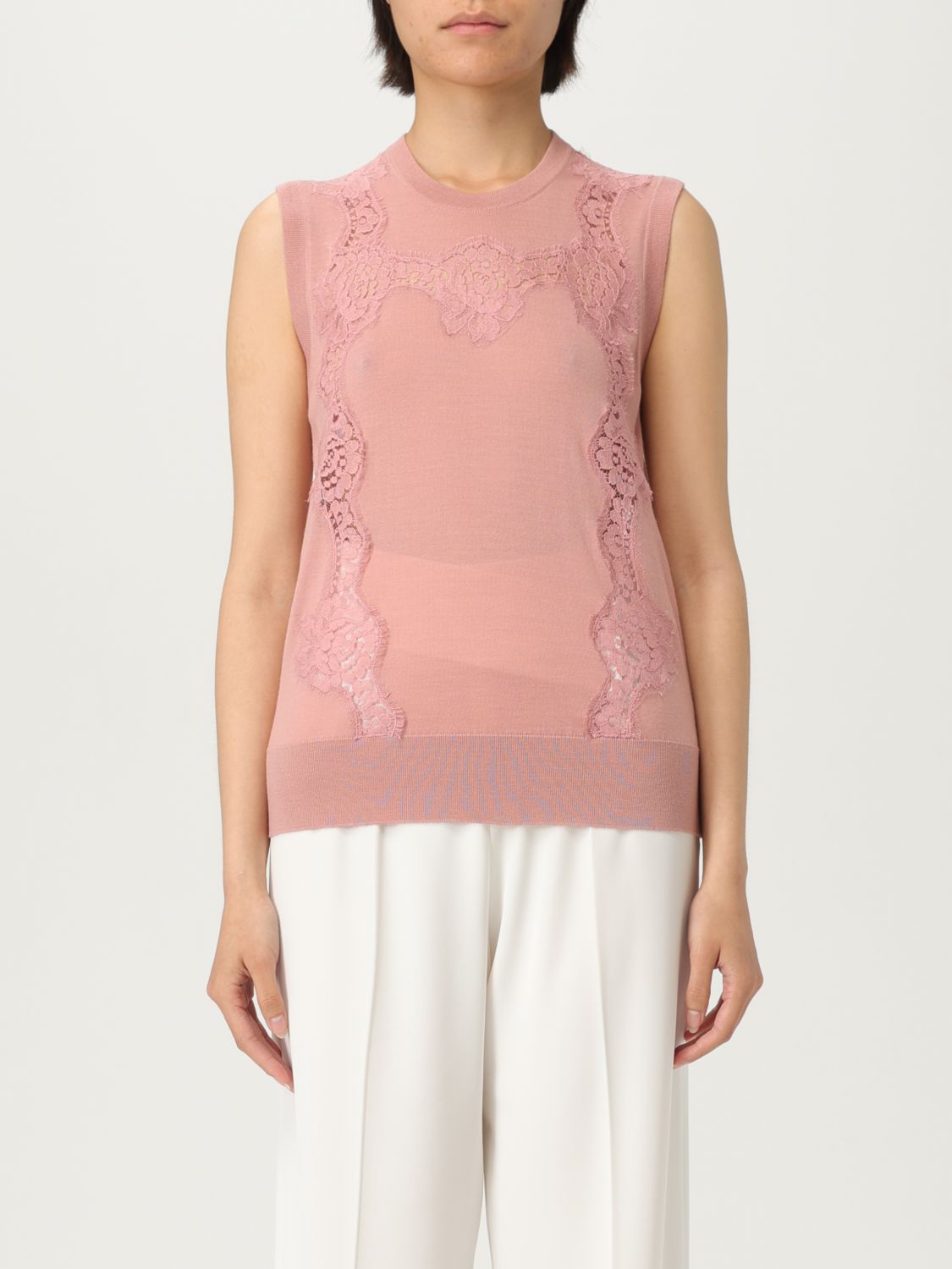 Dolce & Gabbana Lace-trim Tank Top