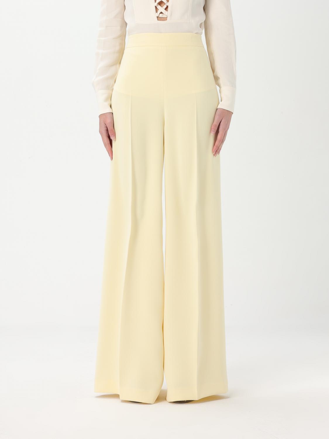 Shop Twinset Pants Woman Color Butter