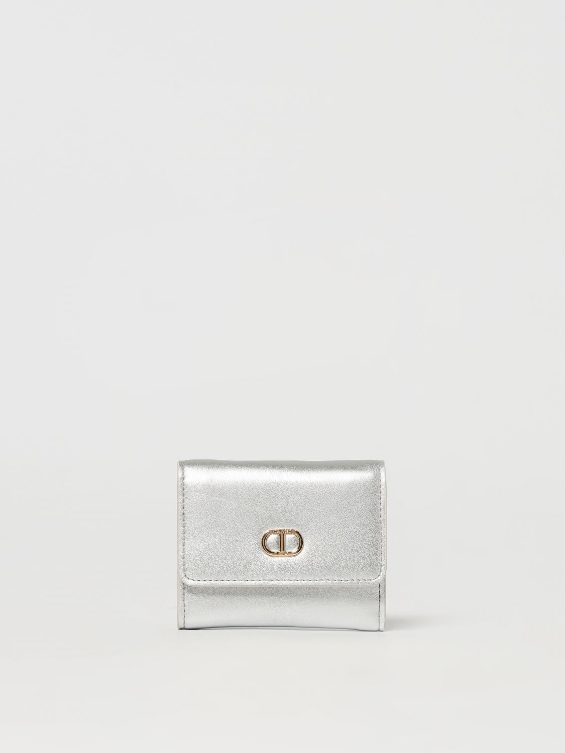 Shop Twinset Wallet Woman Color Silver