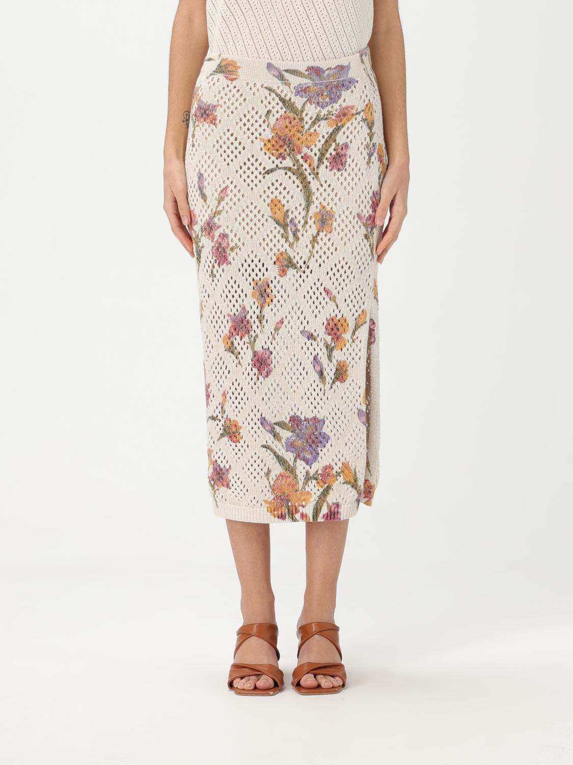 Shop Twinset Skirt Woman Color Multicolor