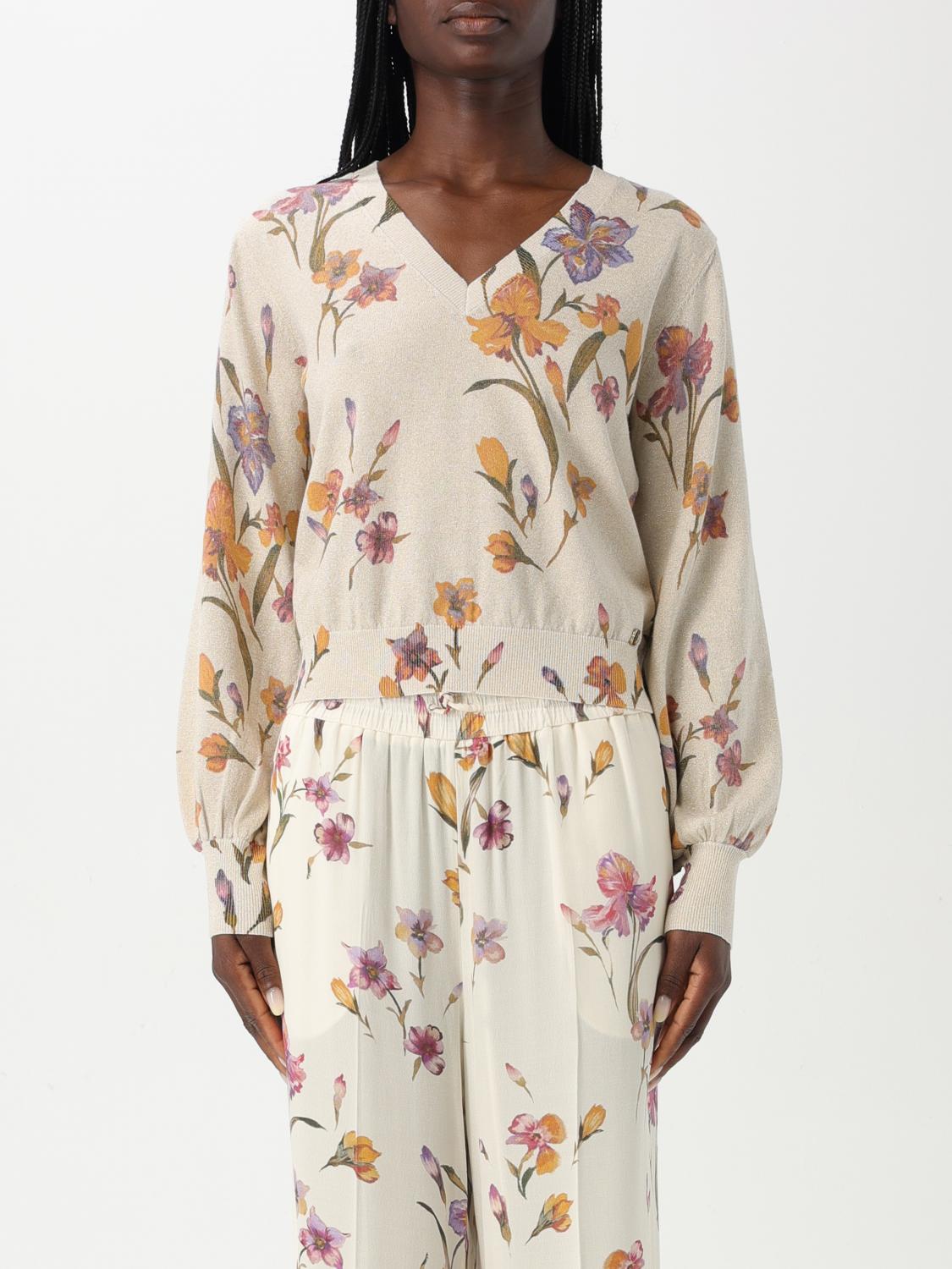Shop Twinset Sweater Woman Color Multicolor
