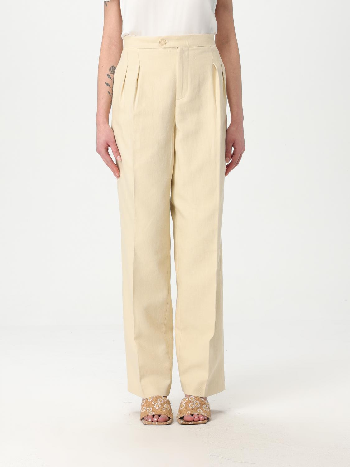 Twinset Pants Woman Color Beige In Beige