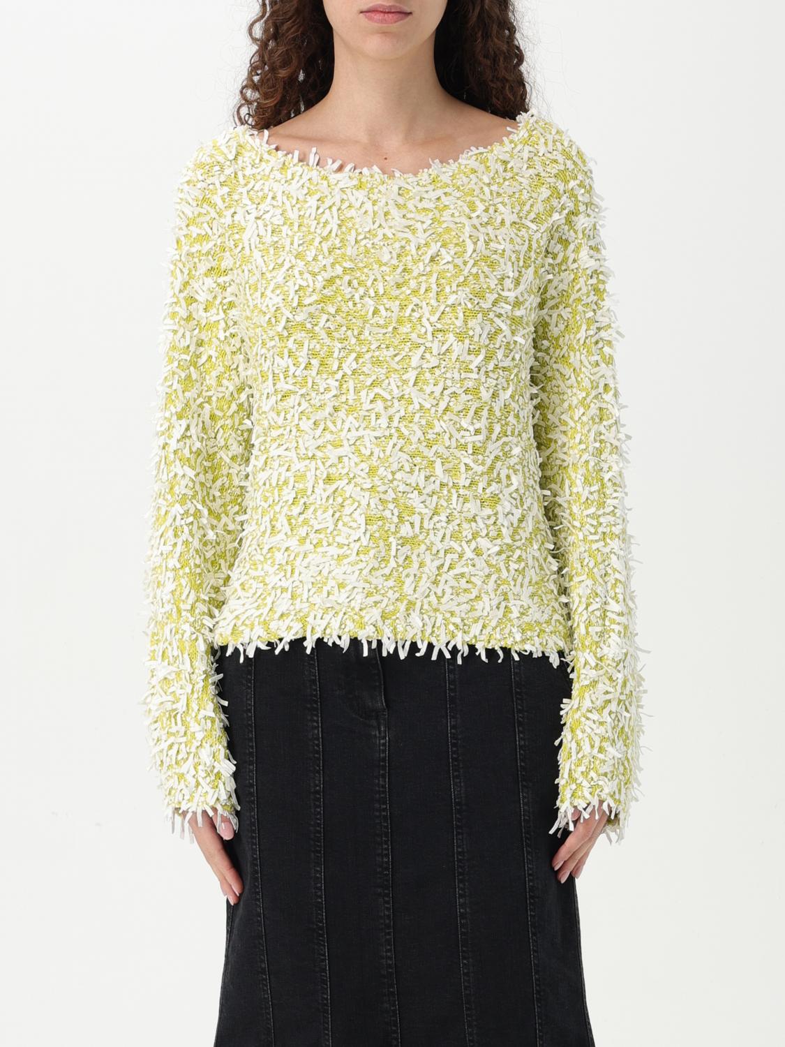 Twinset Actitude Top Woman Color Yellow In Blue
