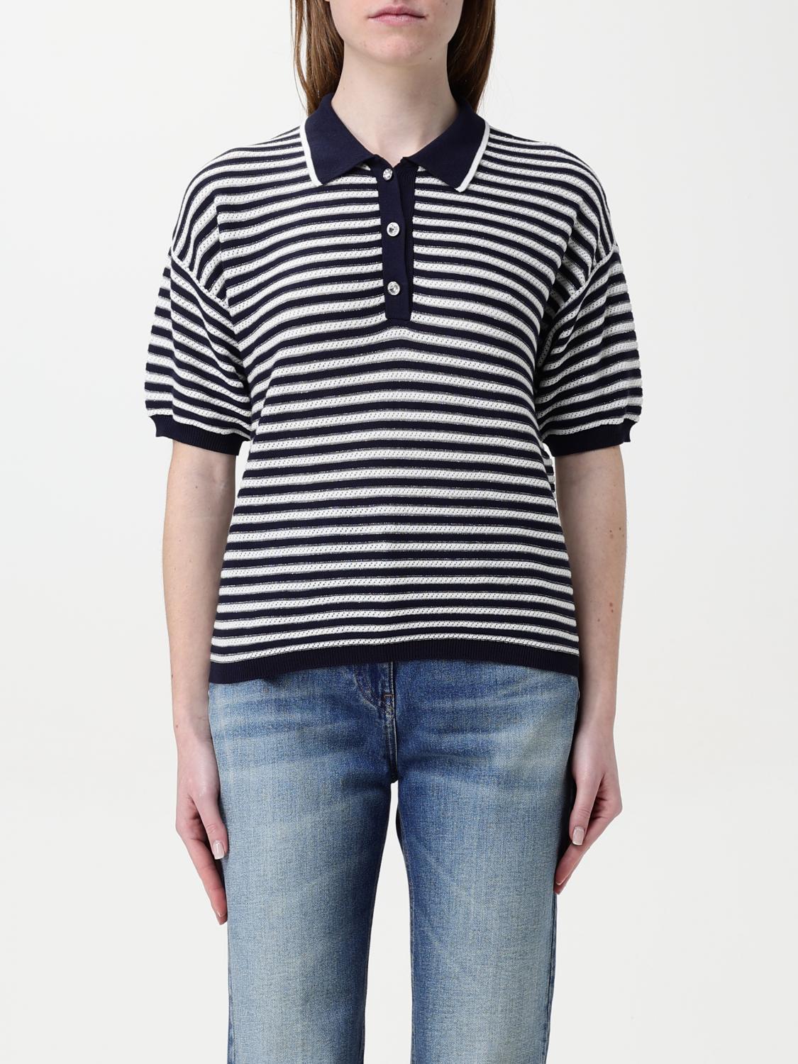 Shop Twinset Actitude Polo Shirt Woman Color Blue