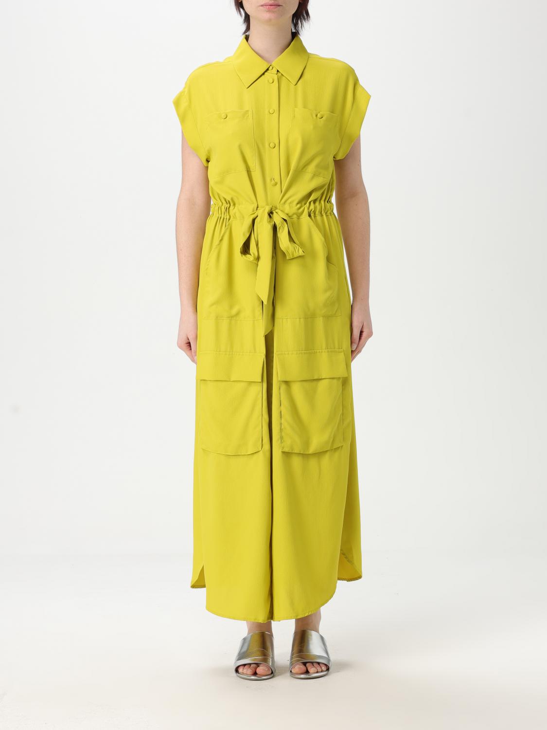 Shop Twinset Actitude Dress Woman Color Yellow