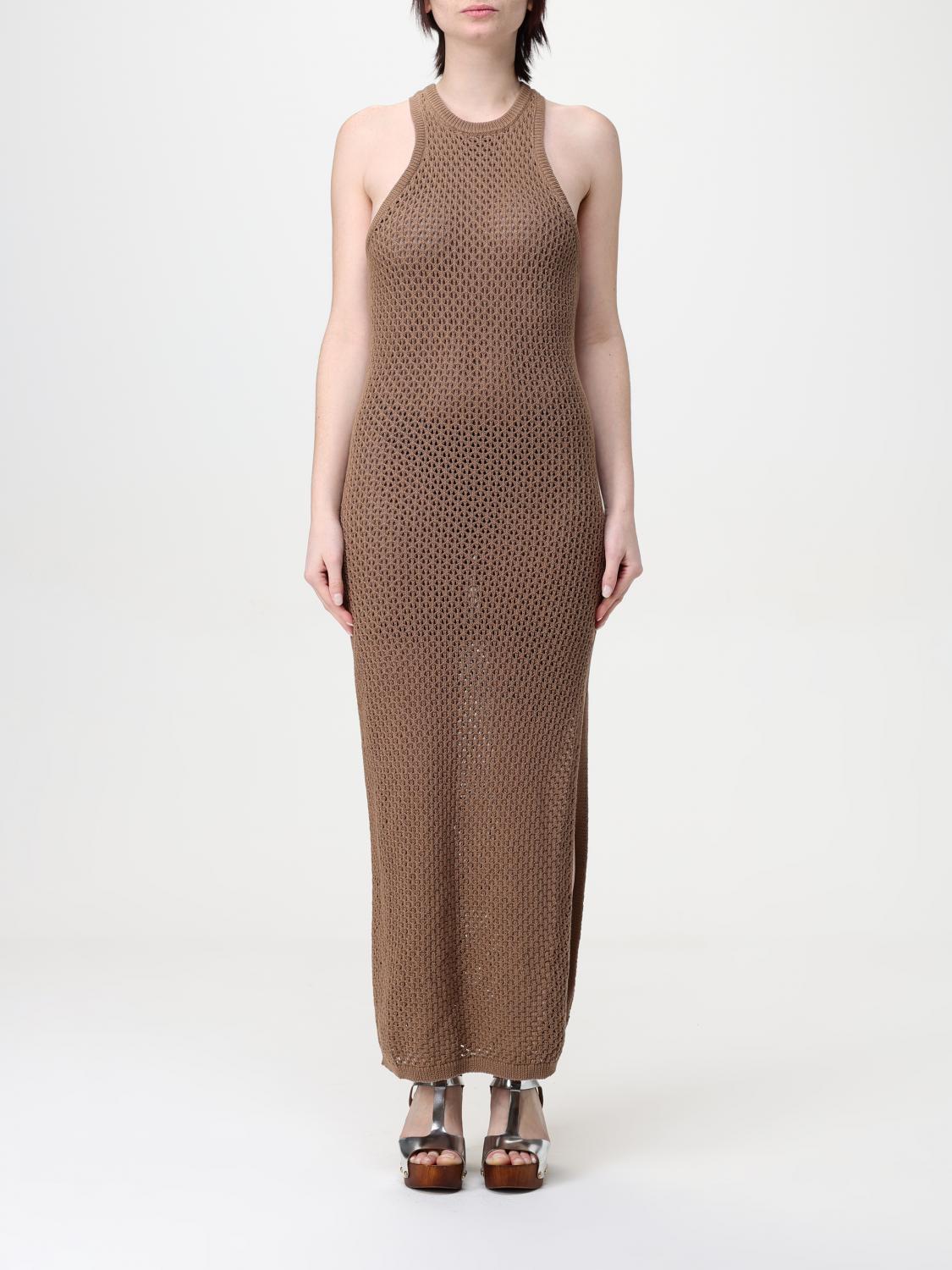 Shop Twinset Actitude Dress  Woman Color Brown