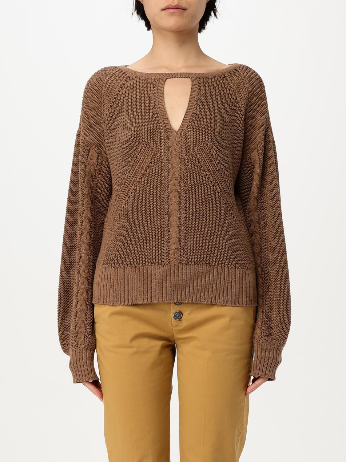 Twinset Actitude Top Woman Color Brown In Brown
