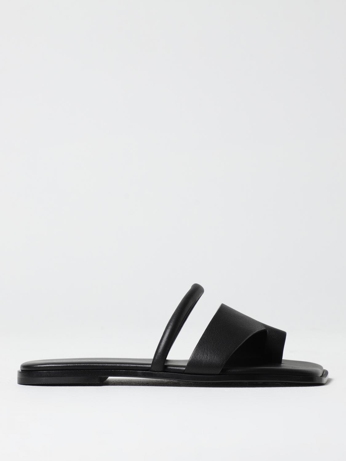 Vic Matie Vic Matié Single-finger Slipper In Calfskin Nappa In Black