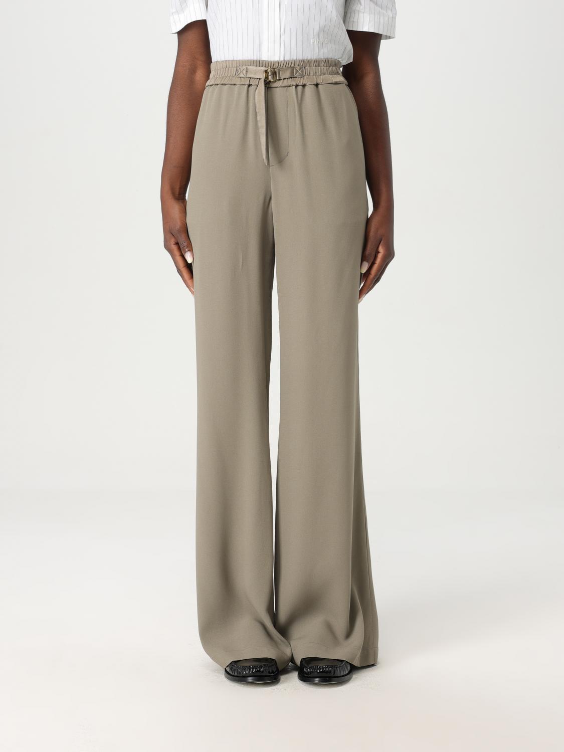 Shop Ami Alexandre Mattiussi Pants Ami Paris Woman Color Beige