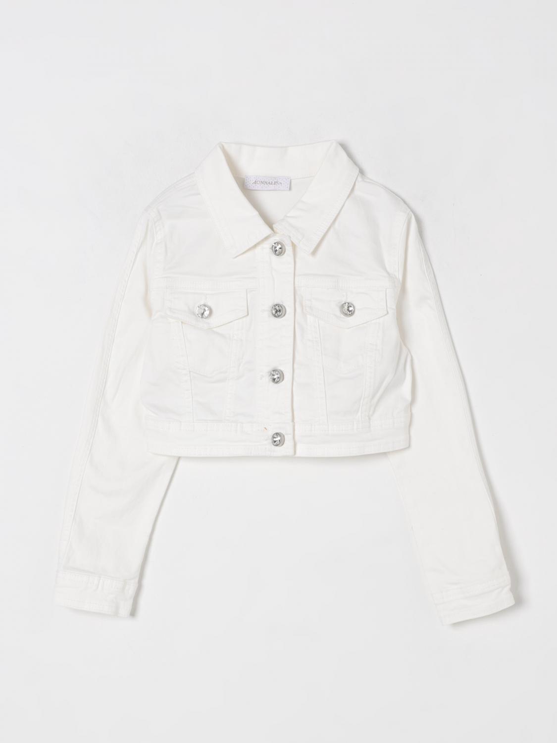 Monnalisa Jacket  Kids Color Yellow Cream In Yellow Cream