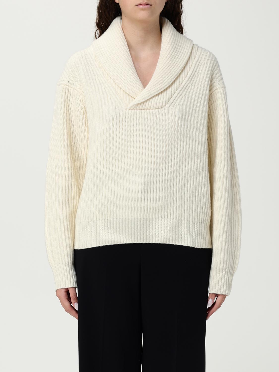 The Garment Ribbed Shawl-collar Sweater In Neutral