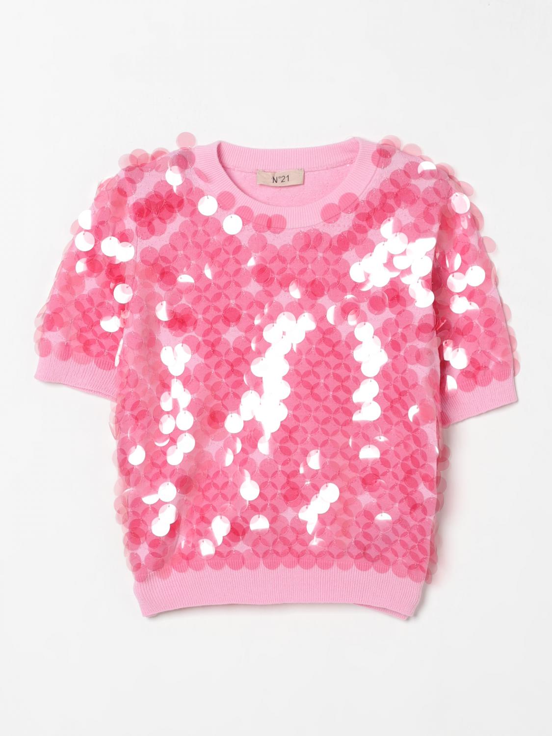 N°21 Sweater N° 21 Kids Color Fuchsia In Fuchsia