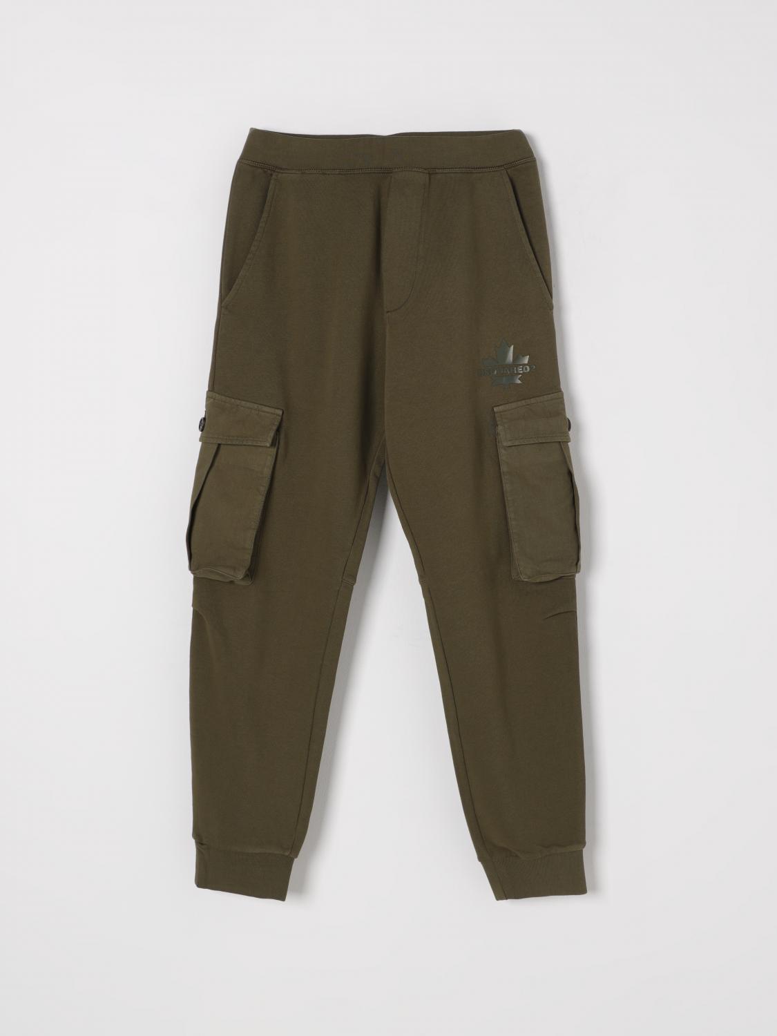 Dsquared2 Pants Kids Color Green In Green