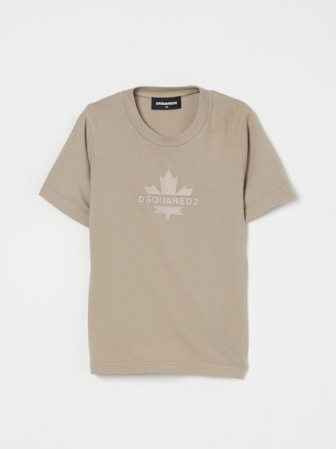 Dsquared2 T-shirt Kids Color Beige In Beige