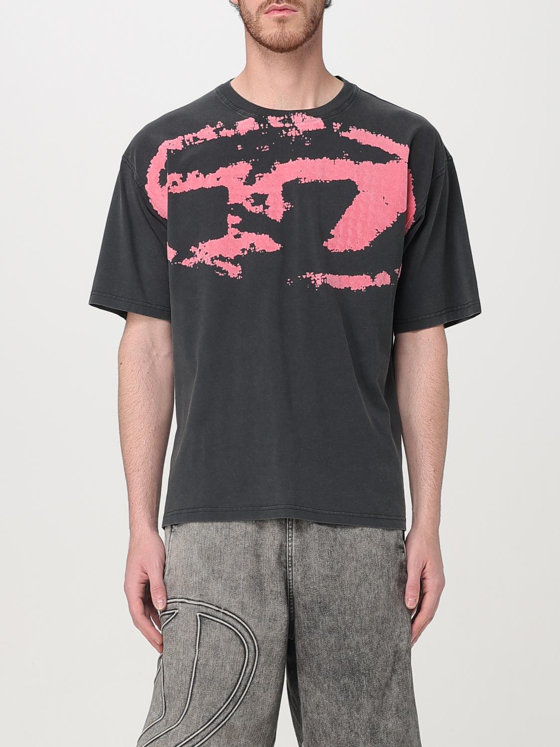Diesel T-boxt T-shirt With Distressed Effect In Black
