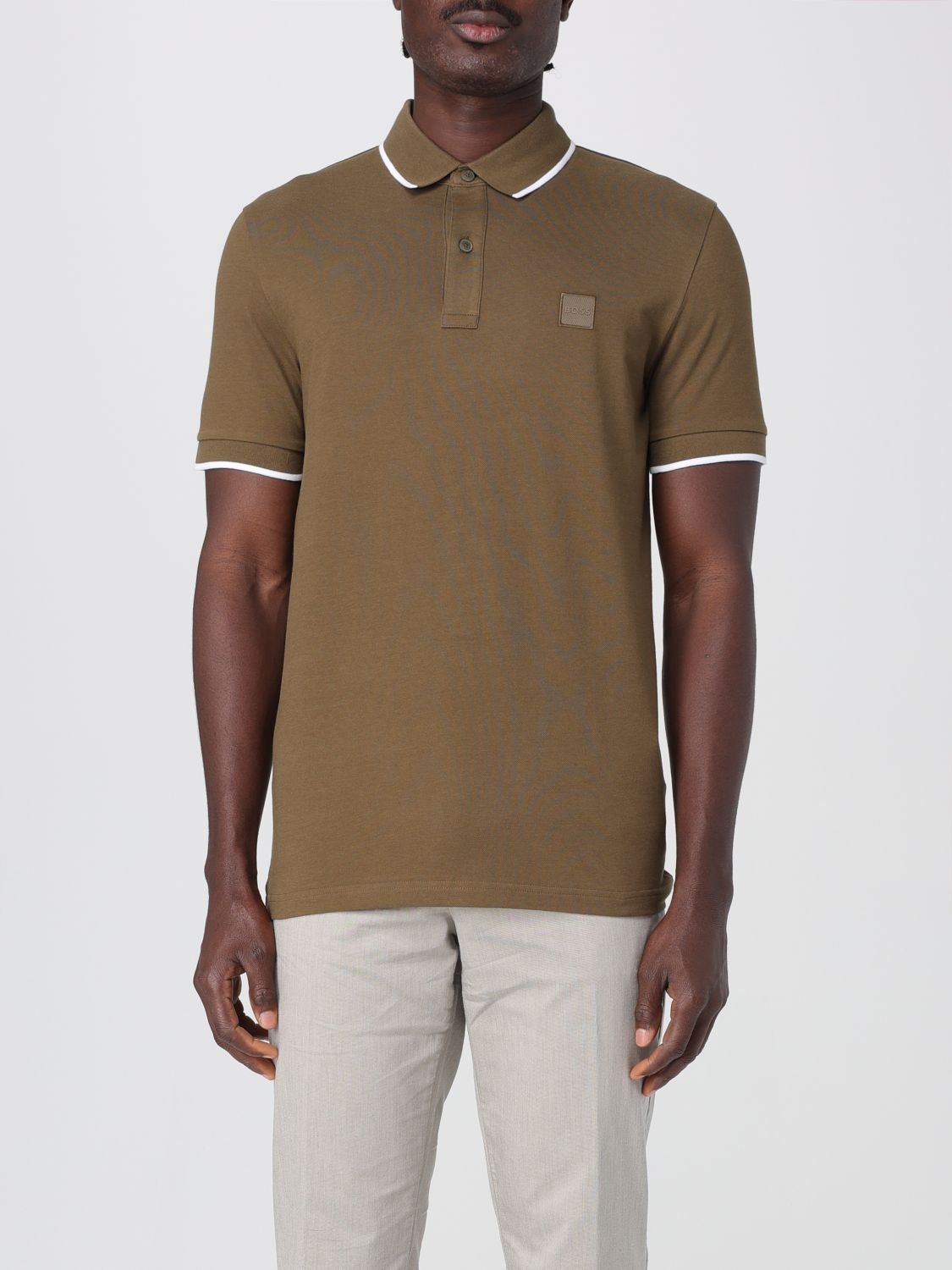 Shop Hugo Boss Polo Shirt Boss Men Color Grass Green