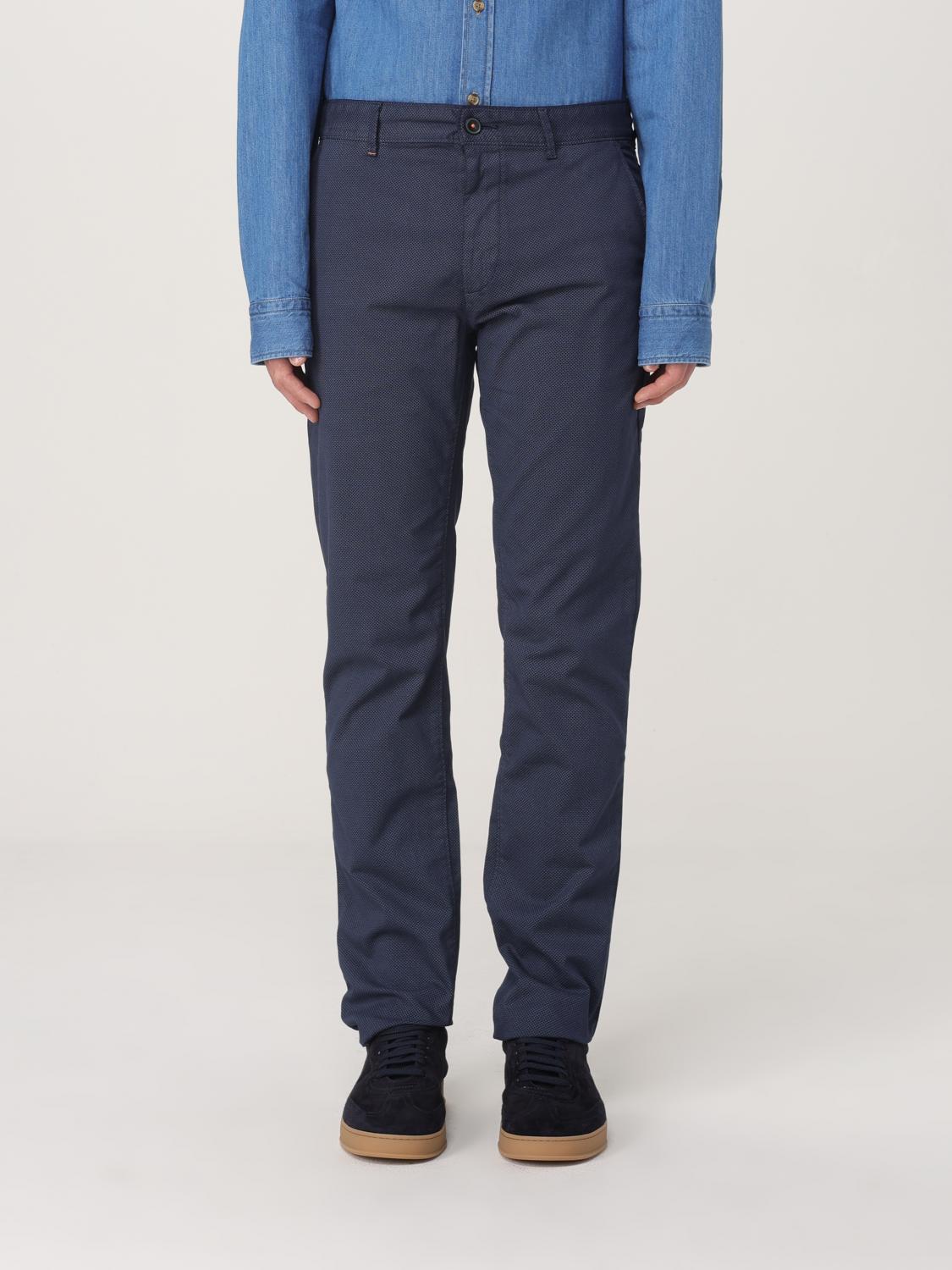 Hugo Boss Pants Boss Men Color Blue In Blue