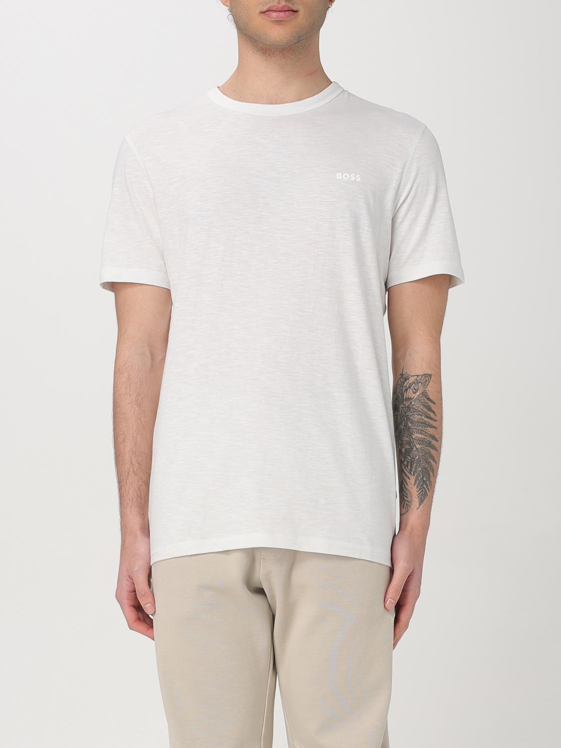 Shop Hugo Boss T-shirt Boss Men Color White