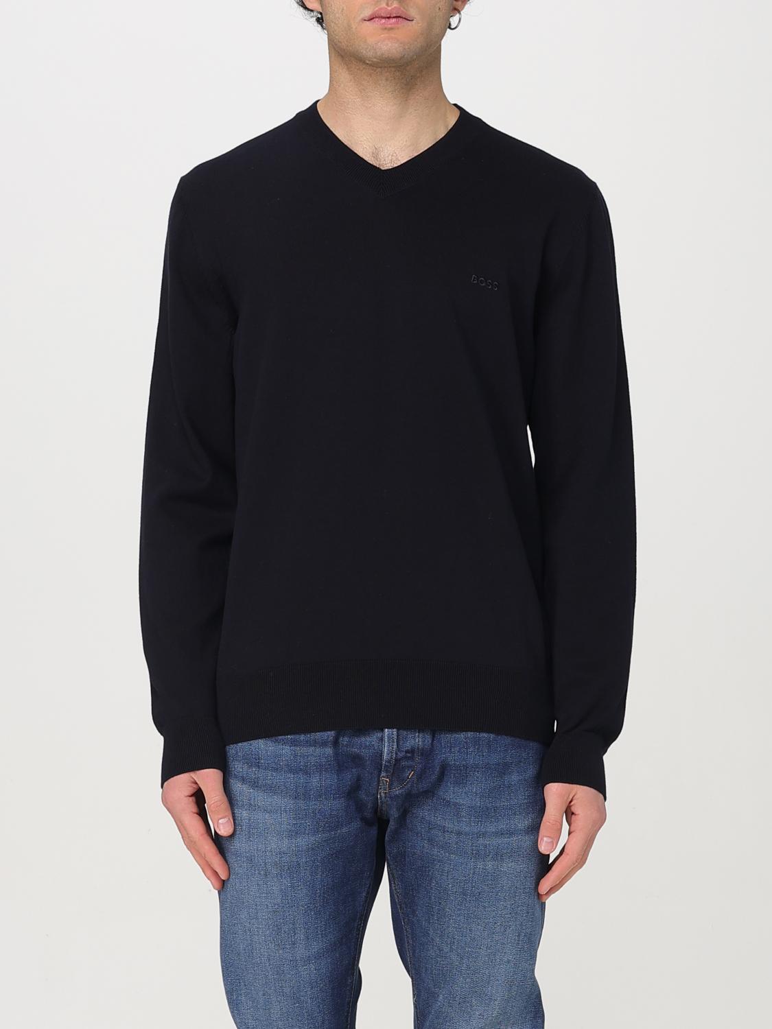 HUGO BOSS SWEATER BOSS MEN COLOR BLUE G56930009