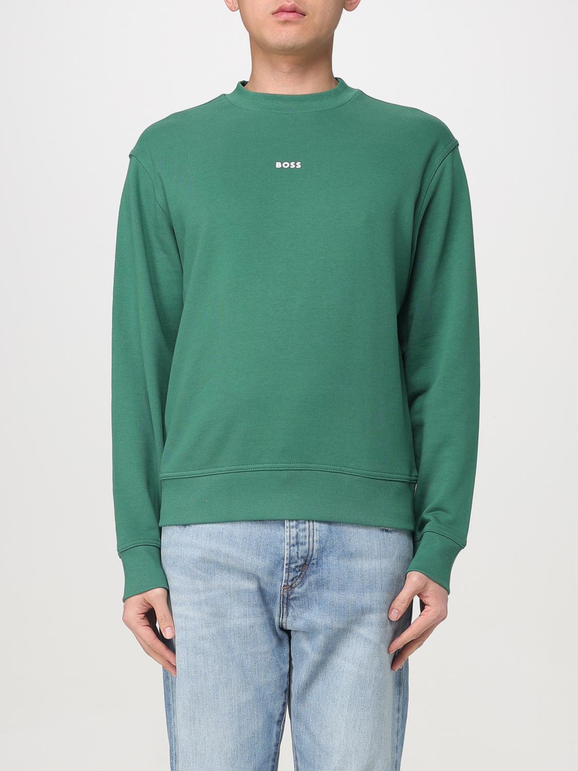 Hugo Boss Sweatshirt Boss Men Color Green In Green