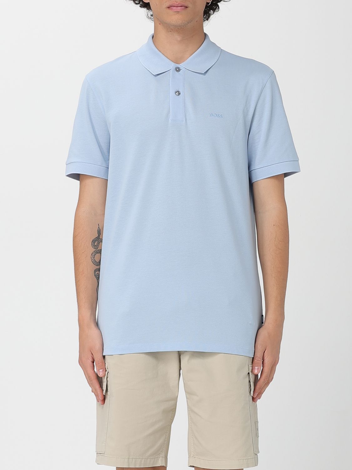 Shop Hugo Boss Polo Shirt Boss Men Color Sky