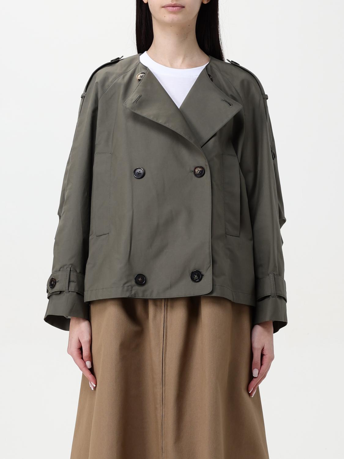 S Max Mara Trench Coat ' Woman Color Green In Green