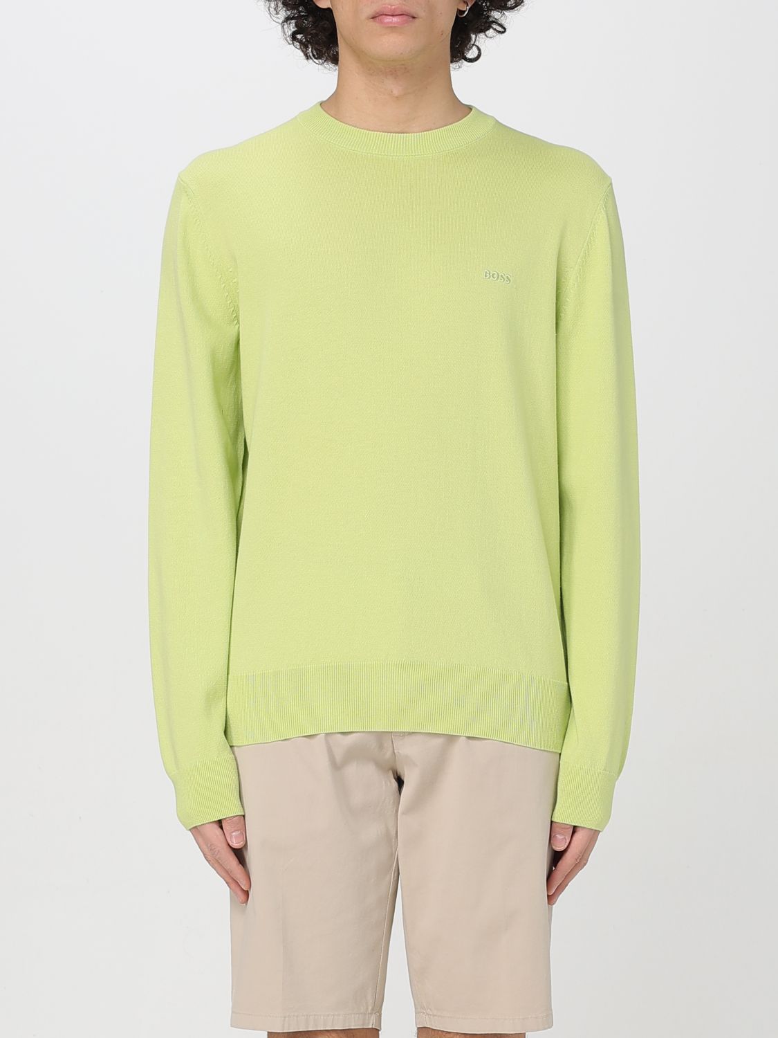 Hugo Boss Sweater Boss Men Color Green In Green
