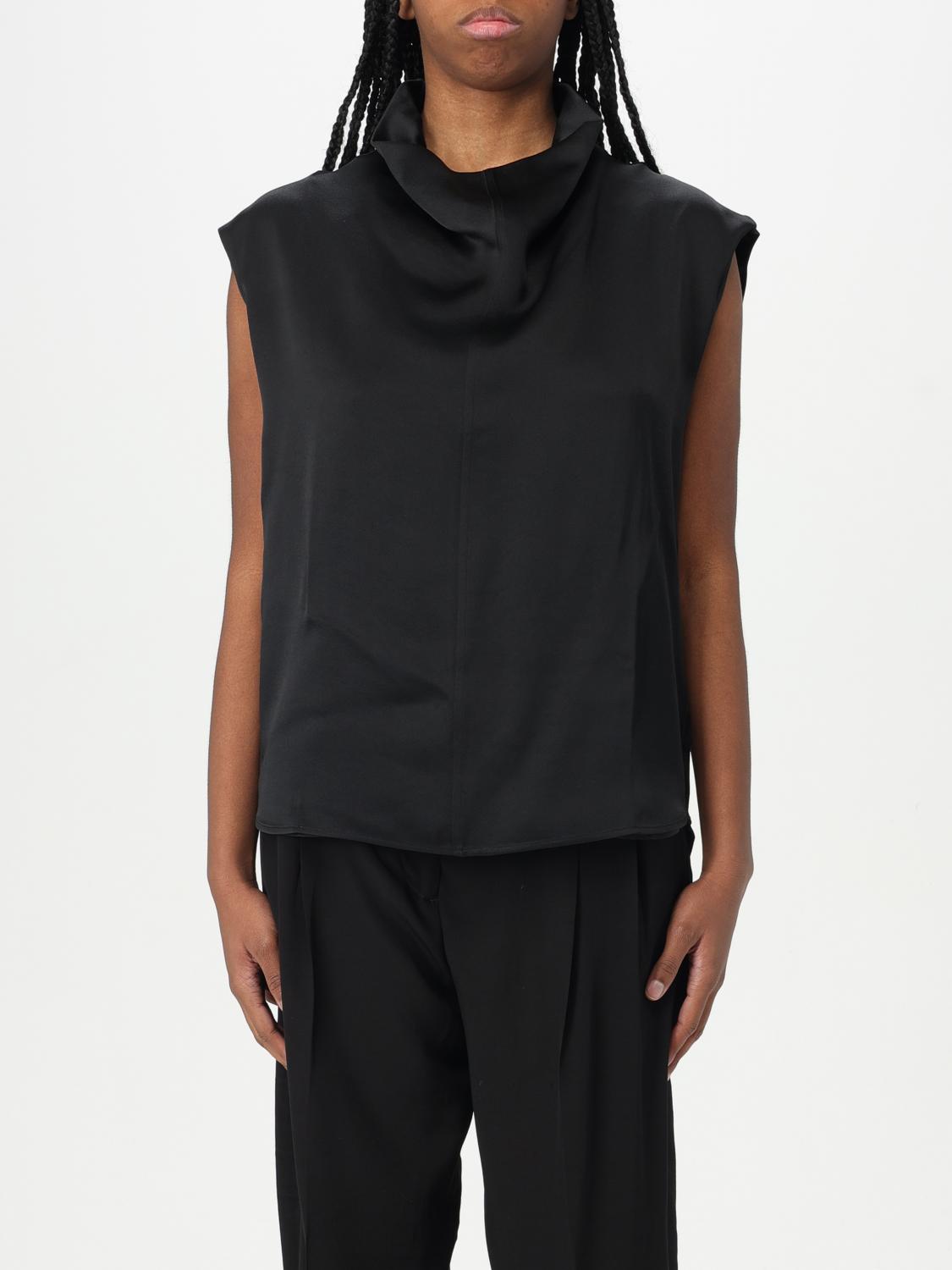 Totême Toteme Textured Stripe Sleeveless Top In Black