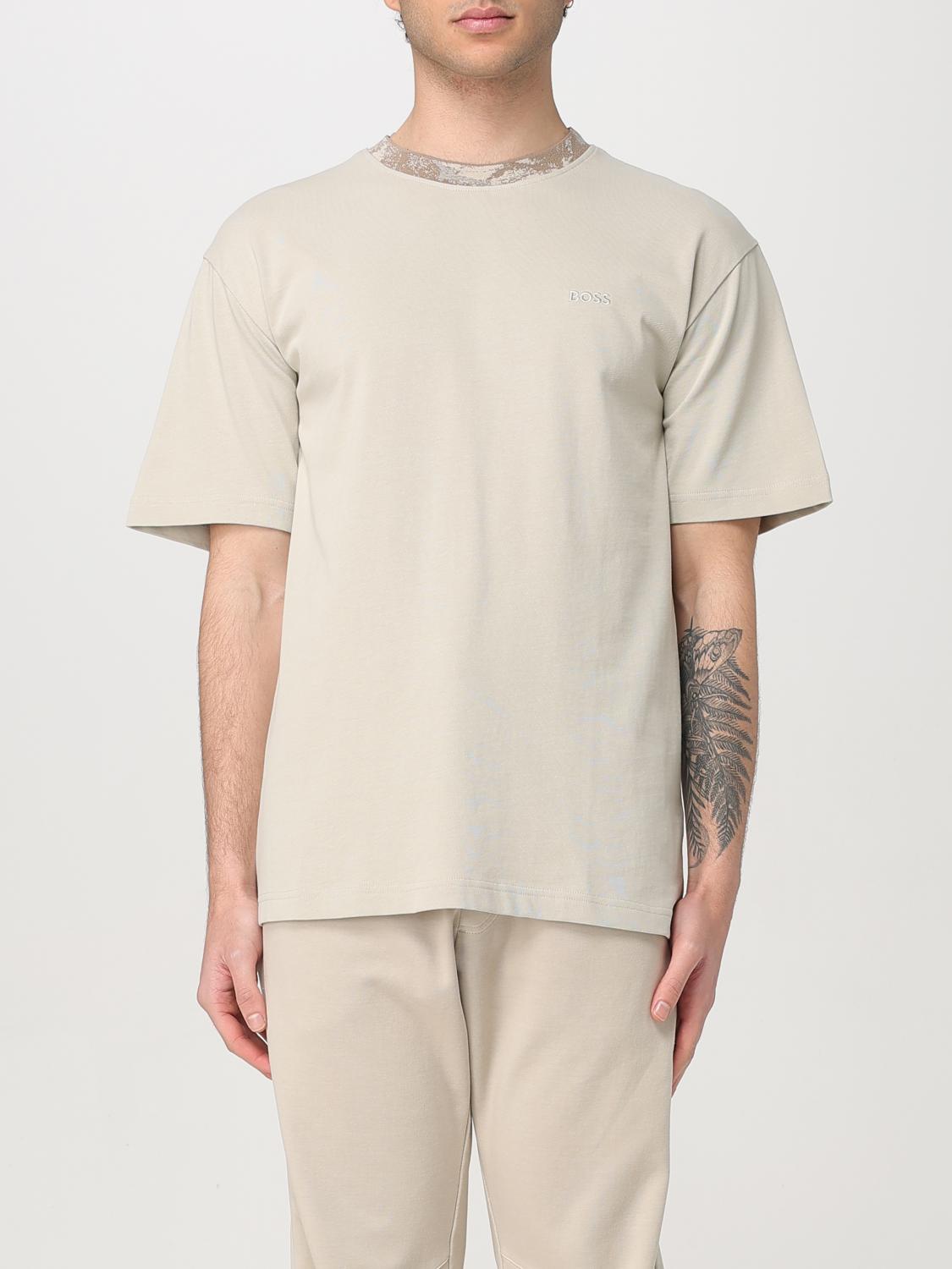 Hugo Boss T-shirt Boss Men Color Sand In Sand