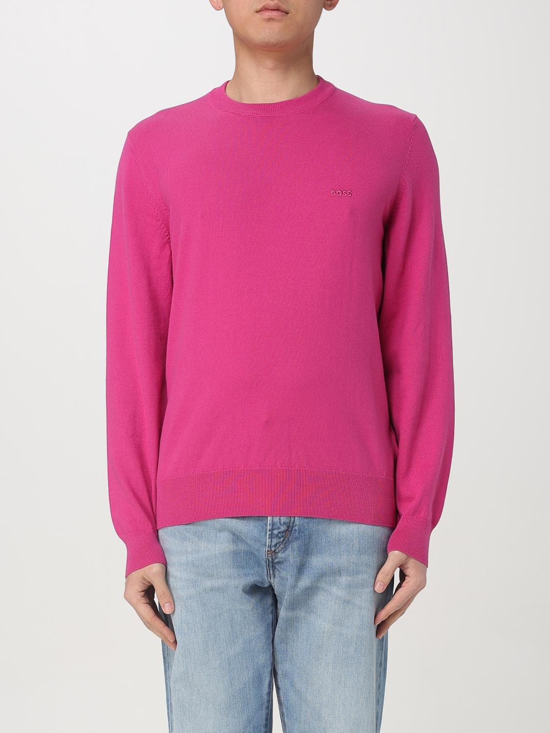 HUGO BOSS SWEATER BOSS MEN COLOR FUCHSIA G56973007
