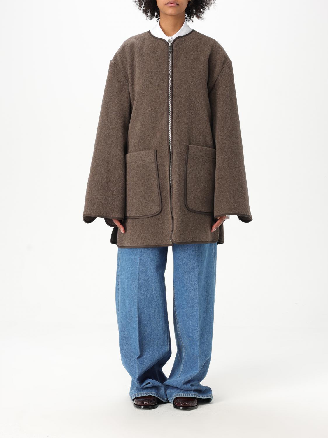 Shop Totême Jacket Toteme Woman Color Grey