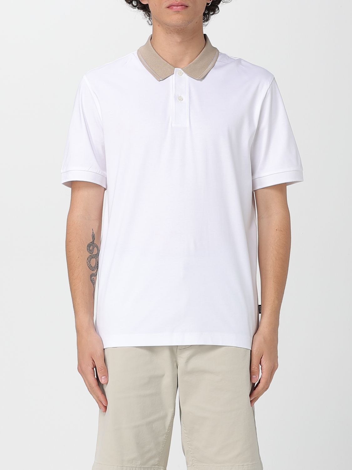 Shop Hugo Boss Polo Shirt Boss Men Color White 1