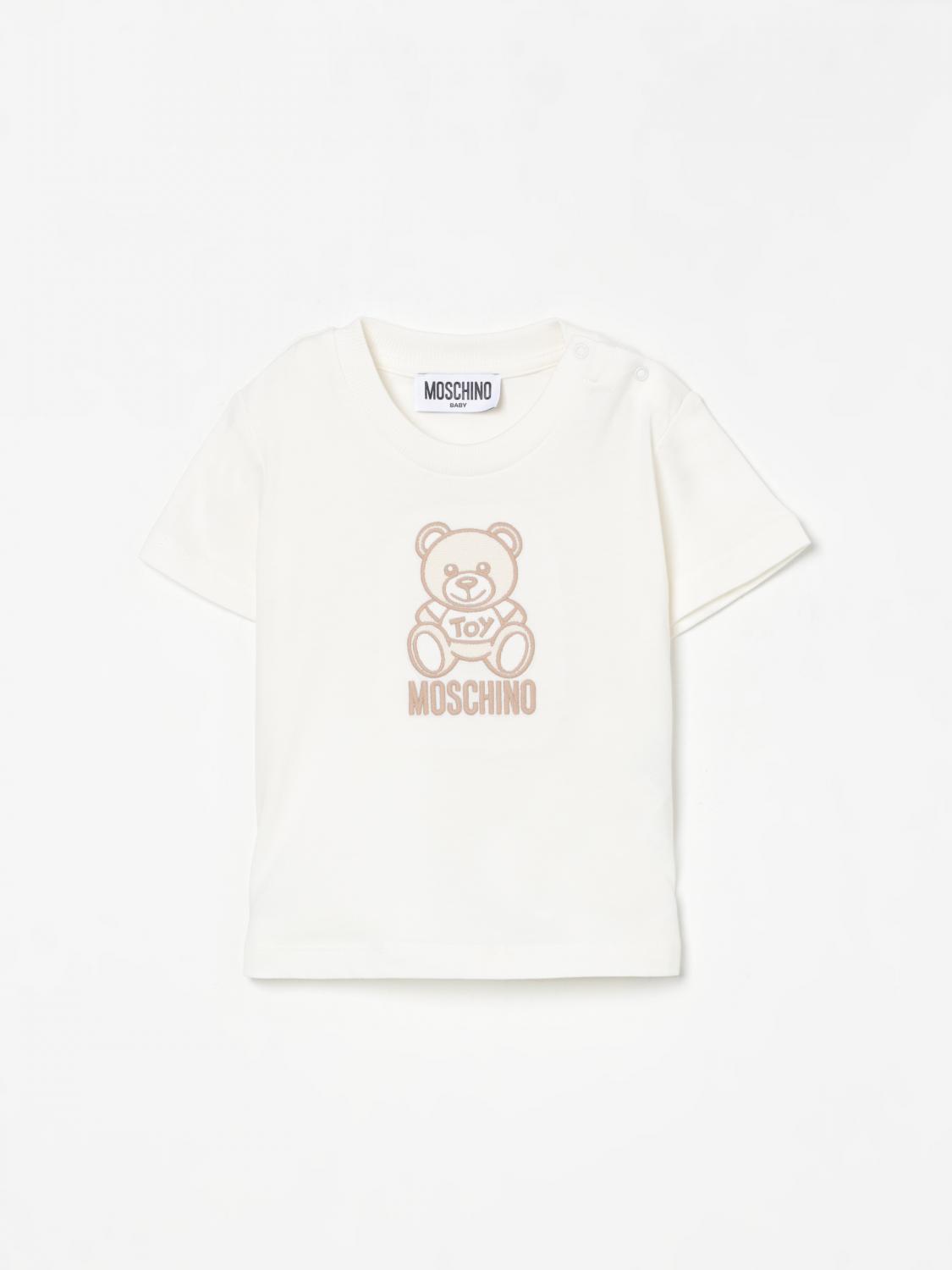 Moschino T-shirt Kids Color White In White