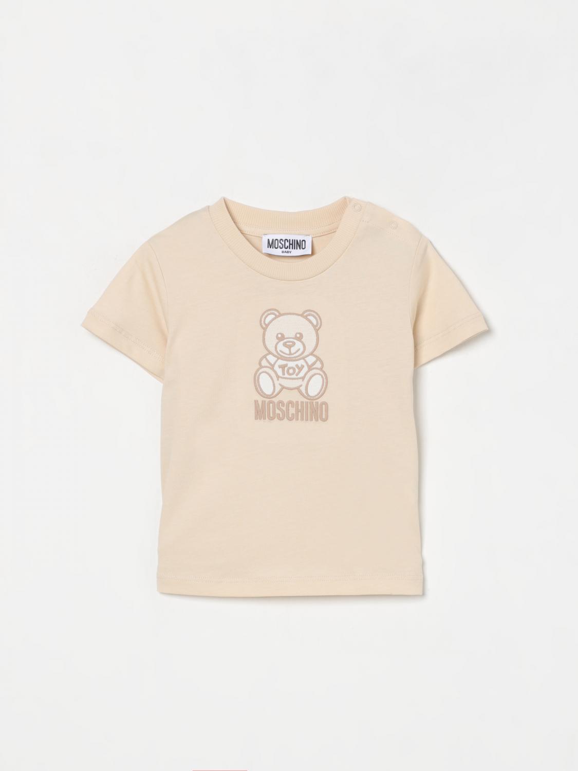 Moschino T-shirt Kids Color Beige In Beige