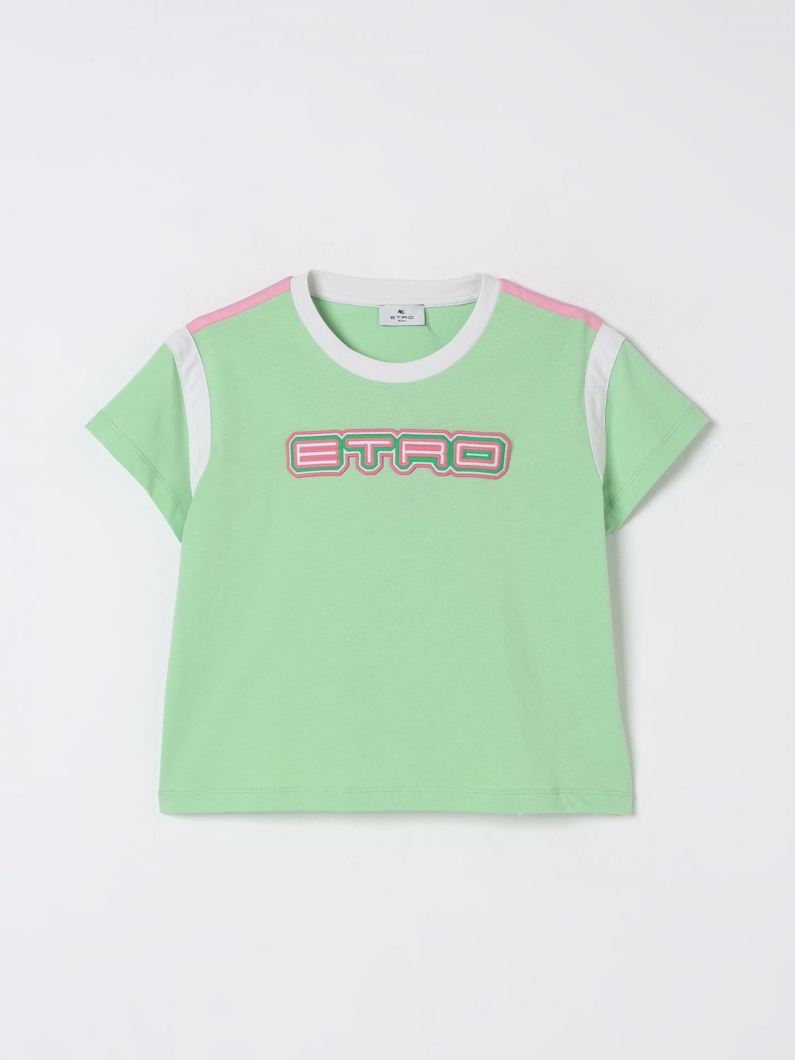 Etro T-shirt  Kids Color Green In Green