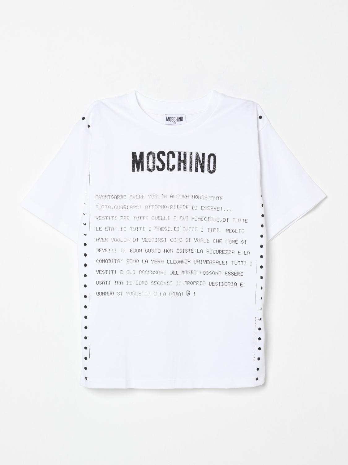 Moschino T-shirt Kids Color White In White