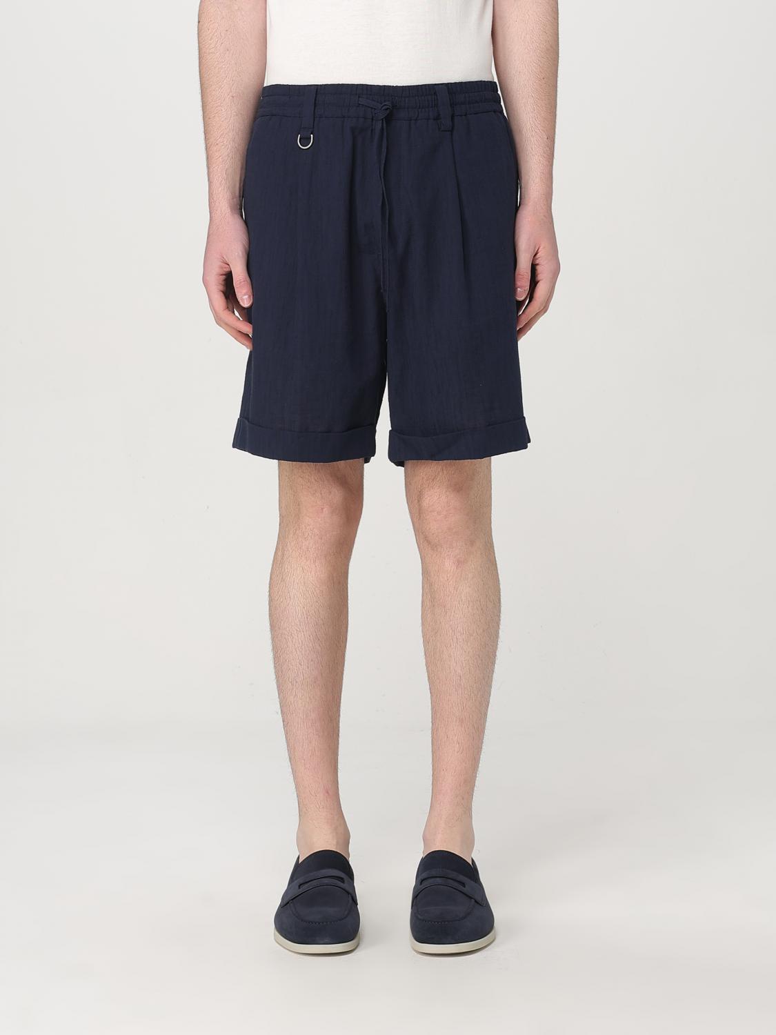 Shop Paolo Pecora Short Men Color Blue