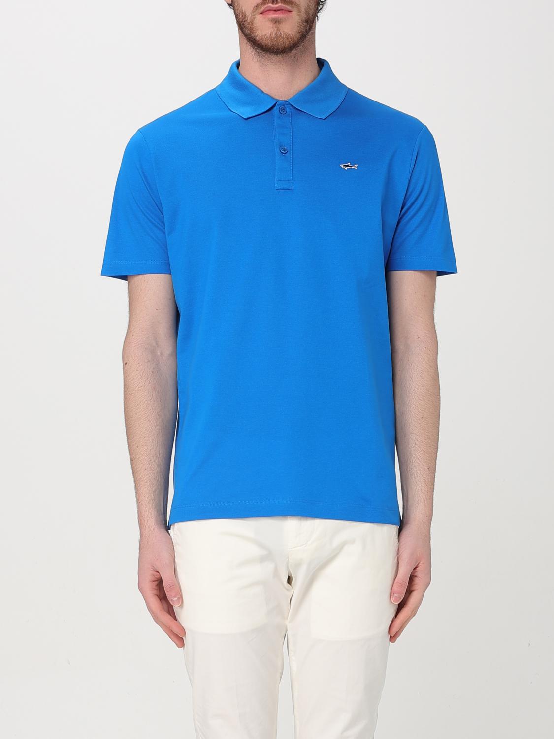 PAUL & SHARK POLO SHIRT PAUL & SHARK MEN COLOR GNAWED BLUE G57201011