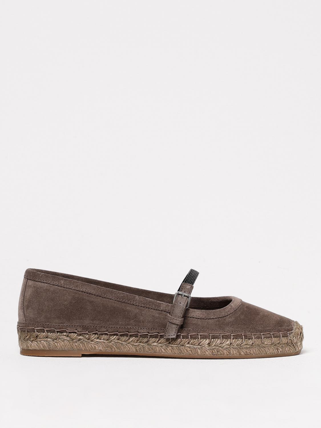 Brunello Cucinelli Espadrilles Woman Color Dark In Dark