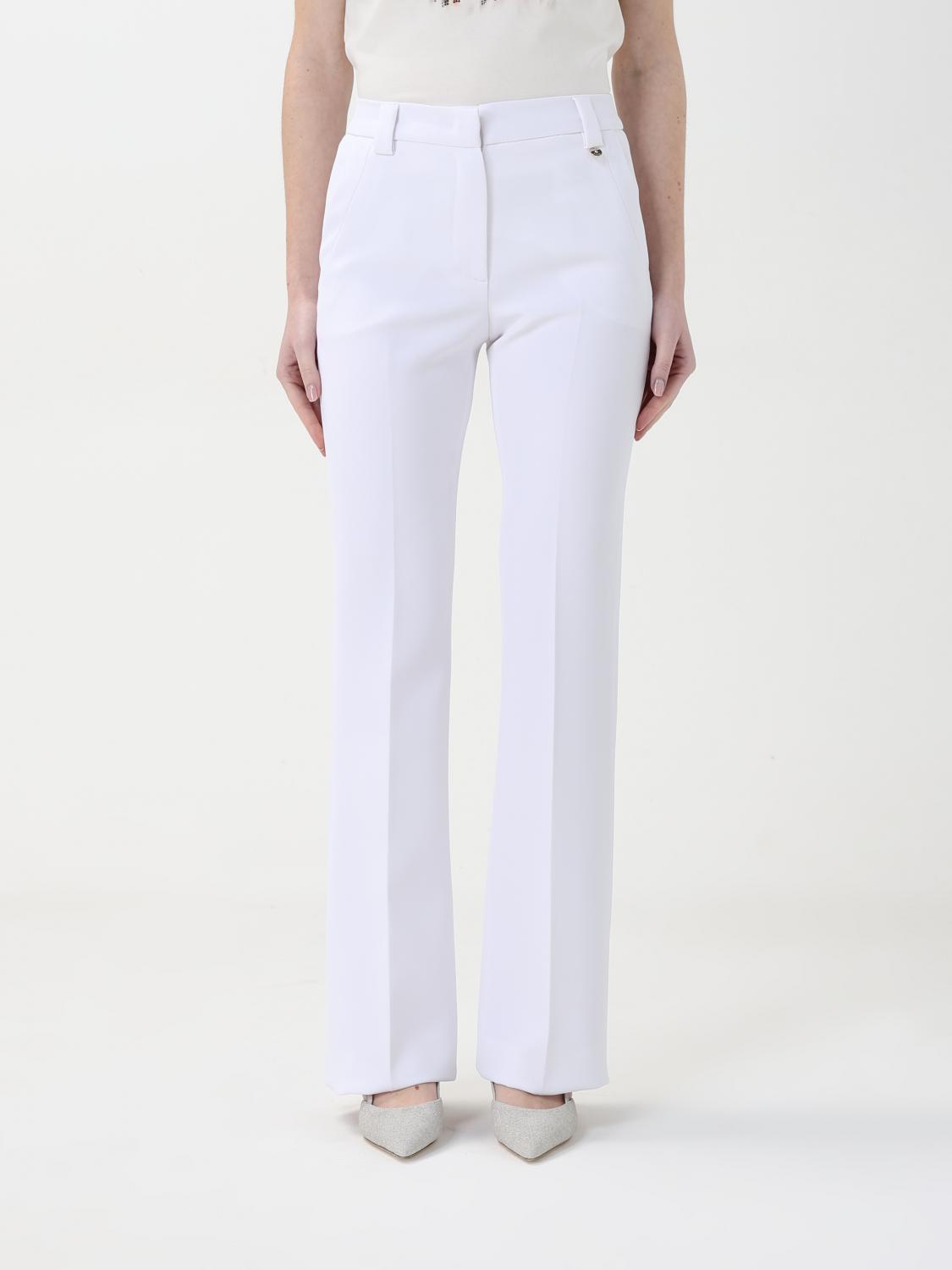 Liu •jo Pants Liu Jo Woman Color White In White