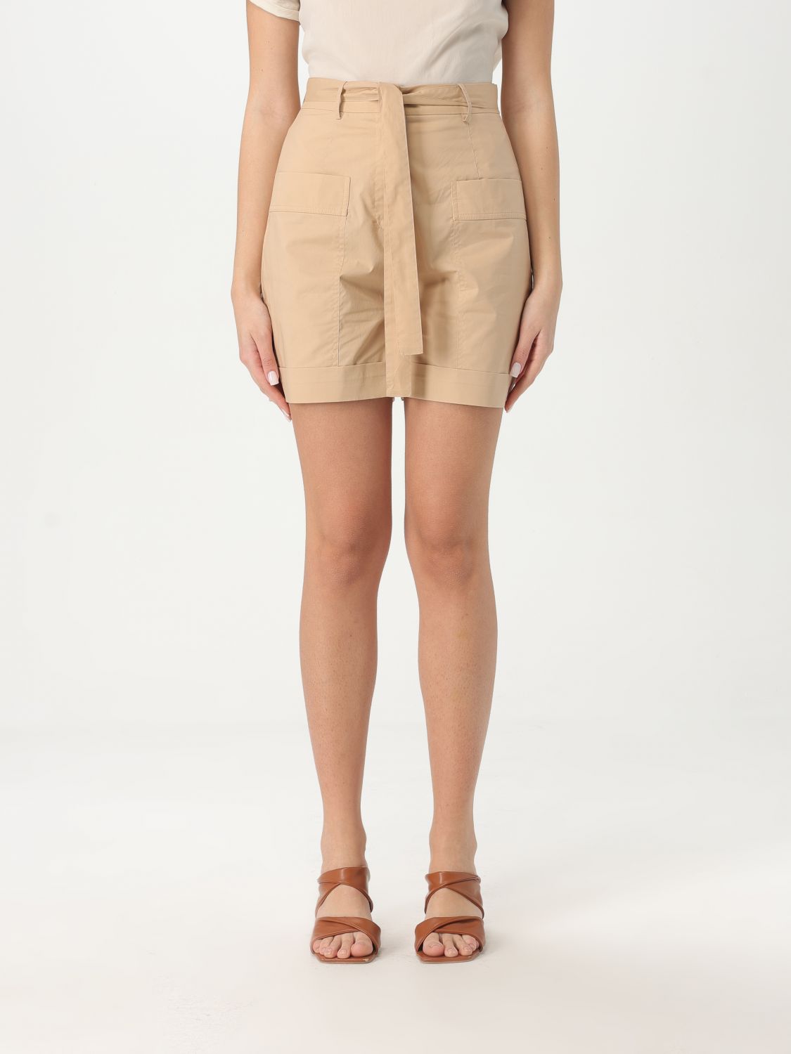 LIU •JO SHORT LIU JO WOMAN COLOR BEIGE G57330022
