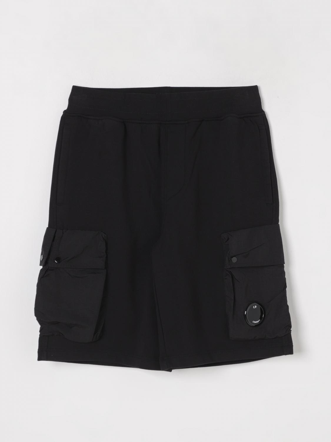 C.p. Company Shorts  Kids Color Black In Black