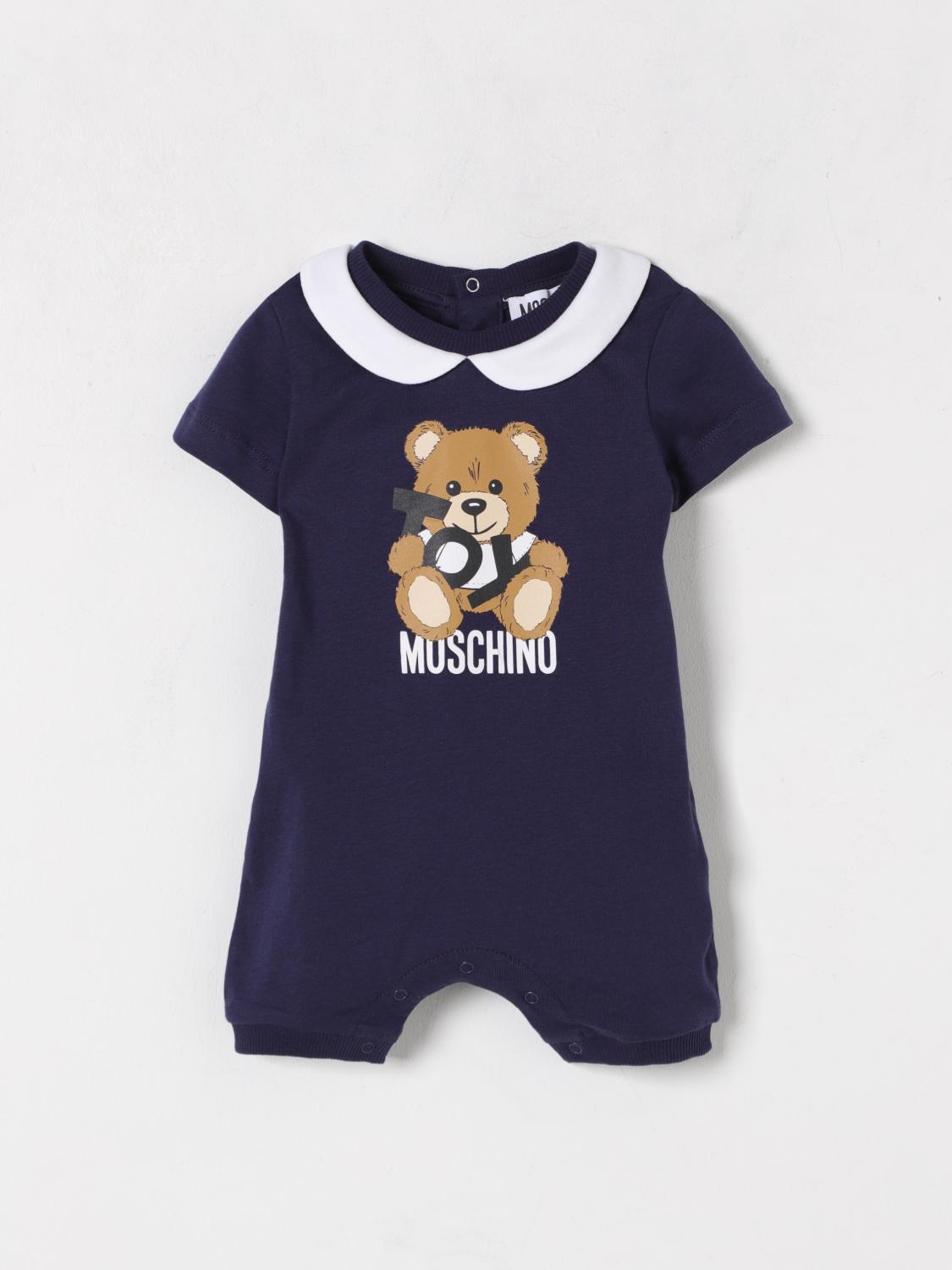 Moschino Bodysuit Kids Color Blue In Blue