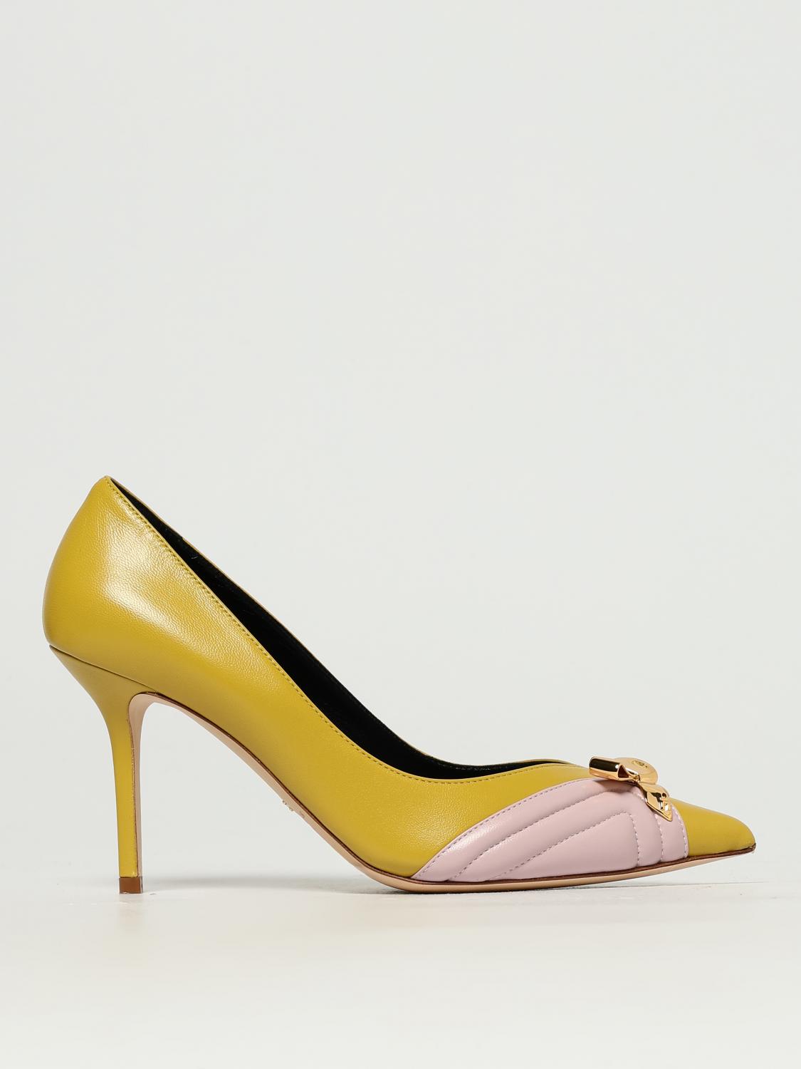 Elisabetta Franchi Yellow Pumps Shoes In Yellow