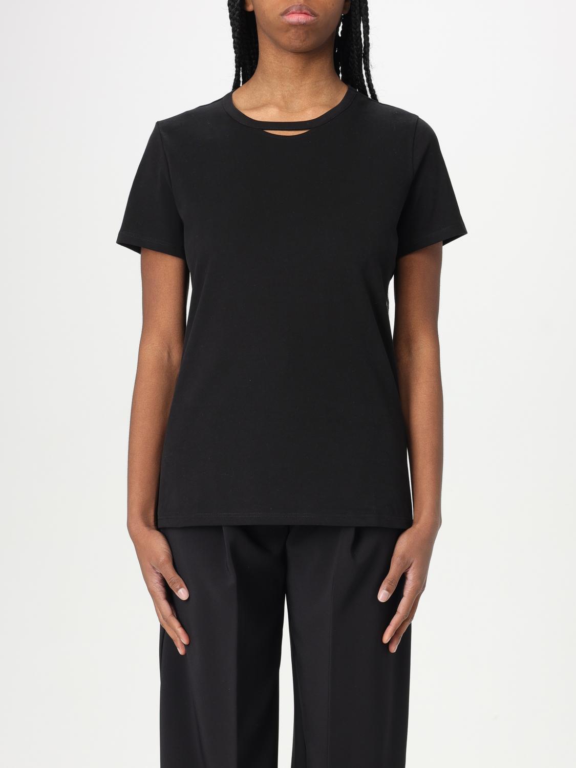 Elisabetta Franchi T-shirt Woman Color Black In Black