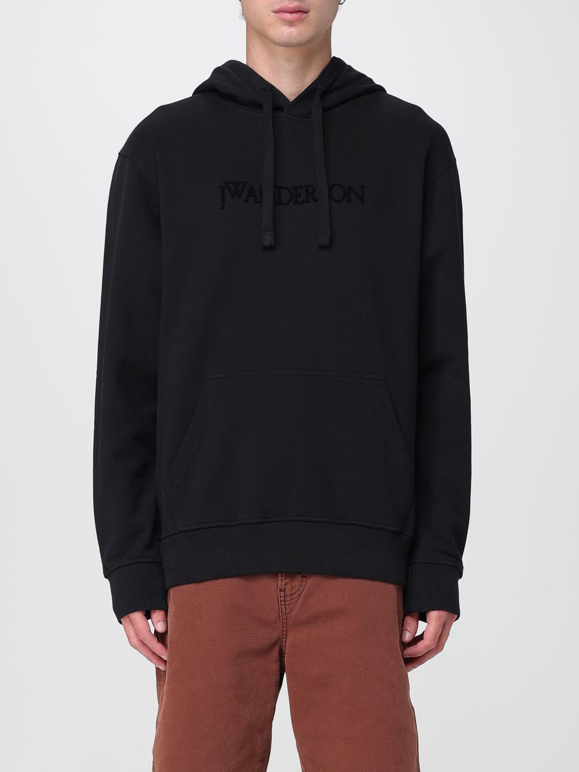 Jw Anderson Hoodie With Logo Embroidery In Blue