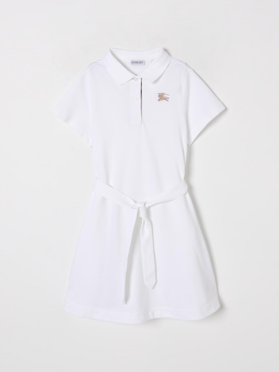 BURBERRY Dress Kids color White　BURBERRY ワンピース キッズカラー ホワイト BURBERRY