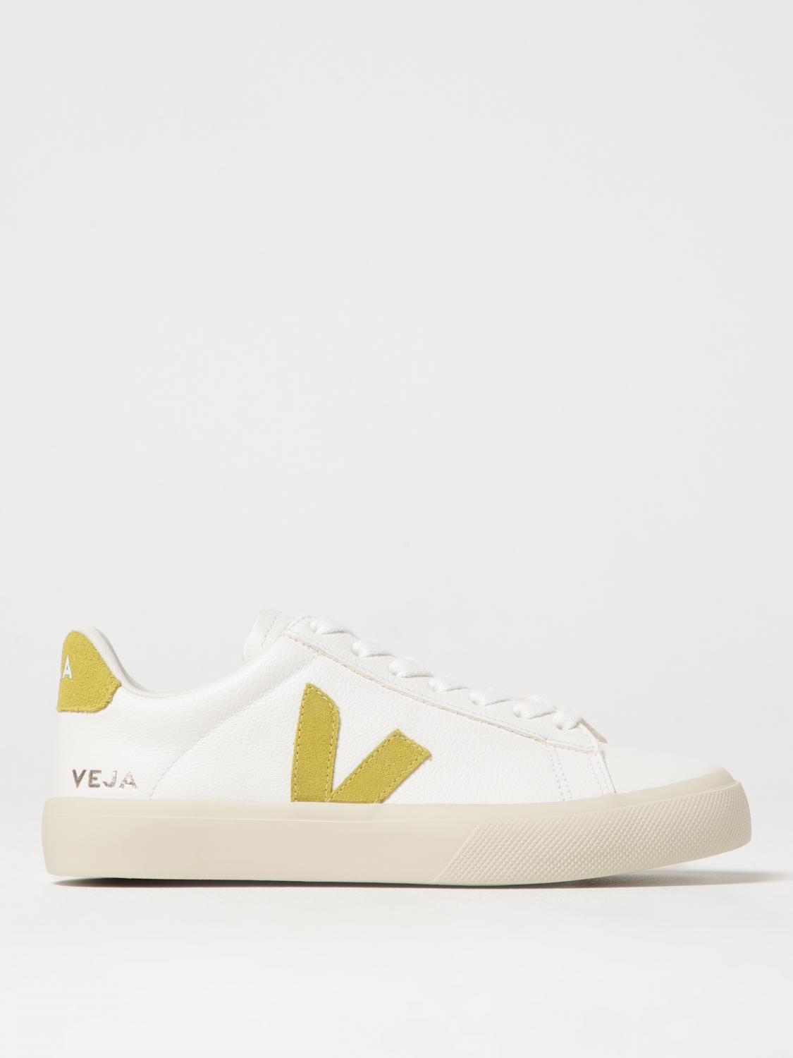 Veja Low Top Rubber Sole Sneakers In White