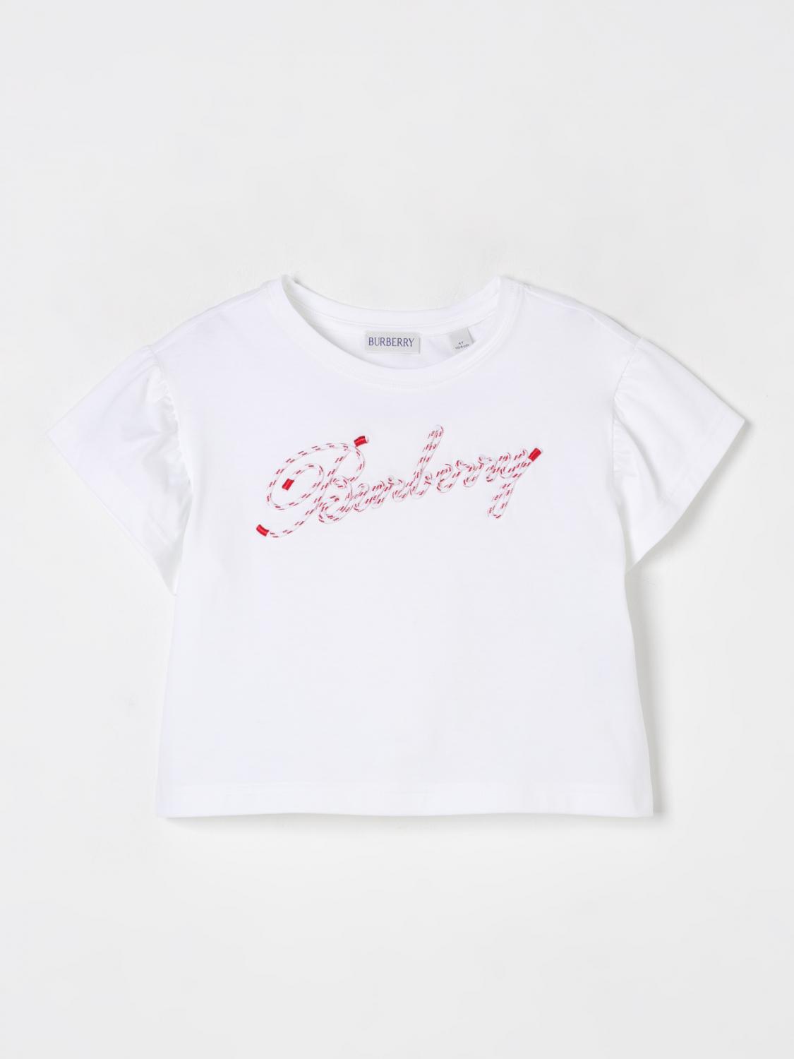 BURBERRY T-Shirt Kids color White　バーバリー Tシャツ キッズカラー ホワイト BURBERRY